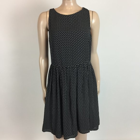 Loft Polka Dot Sleeveless Dress - Picture 1 of 9